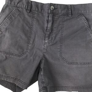 Eddie Bauer Shorts Women's Size‎ 6 Gray Specially Dyed Ripstop Outdoor Hiking